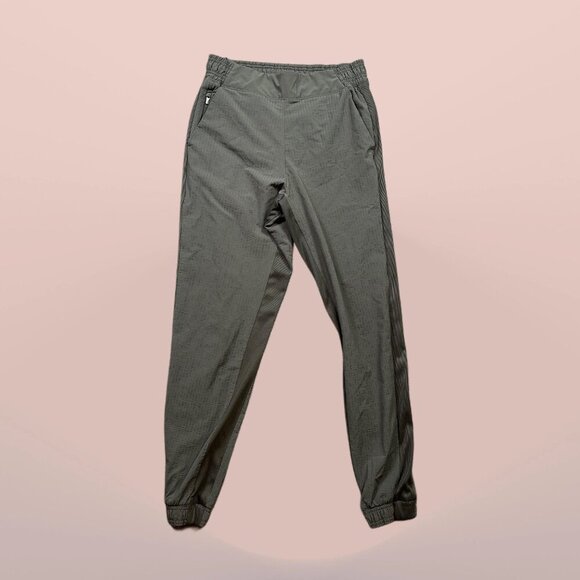 Athleta Textured Brooklyn Jogger Pants Mountain Olive Green Women's Size 2 - Picture 2 of 6